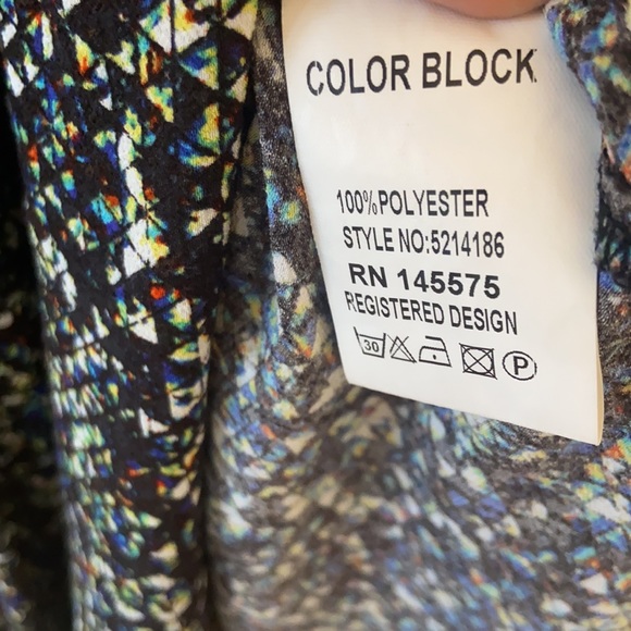 Colorblock Long sleeve blouse size 10  like new condition - Picture 11 of 11